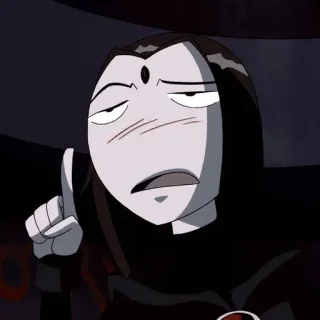 😶 Raven Teen Titans cartone animato, Teen Titans, Raven, animato telegram sticker