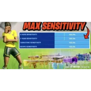 🤦 null Free Fire MAX SENSITIVITY X-AXIS SENSITIVITY 100.0% Y-AXIS SENSITIVITY 100.0% TARGETING SENSITIVITY 100.0% SCOPE SENSITIVITY 100.0% whatsapp sticker
