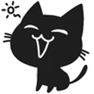 Shadow Cat (@ShoutoEmoji) telegram emojis 🐈⬛