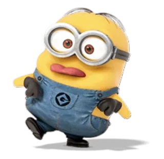 😜 Minion Despicable Me Minion, Cartone animato, Personaggio, Film, Divertente, Giallo telegram sticker
