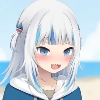 😳 Gawr Gura Anime, Vtuber, Hai, Hololive, Gura telegram sticker