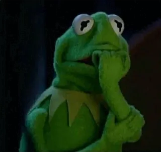 😱 Kermit the Frog The Muppets whatsapp sticker