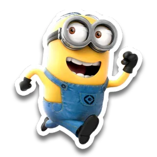 🏃 Minion Despicable Me Minion, Dibujos animados, Personaje, Película, Divertido, Animación whatsapp sticker