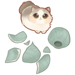 😶 kucing, anak kucing, imut, hewan peliharaan, hewan, kawaii whatsapp sticker