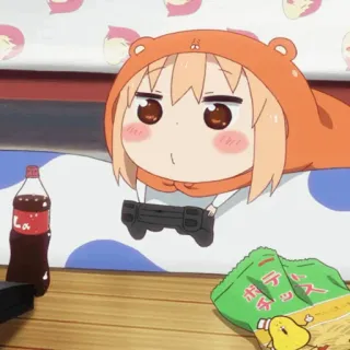 🍫 Umaru Doma Himouto! Umaru-chan Anime, Umaru, Gamer, Lindo, Kawaii telegram sticker
