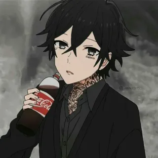 🥀 Anime, Garçon, Tatouages, Coca-Cola telegram sticker