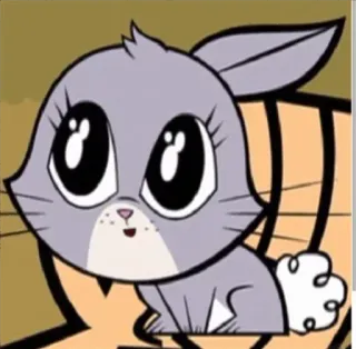 🐇 кролик, зайчик, милый, мультфильм, животное telegram sticker