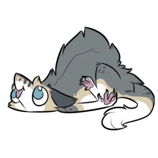 🧀 cat, animal, cute, cartoon, sticker, playful, feline telegram sticker