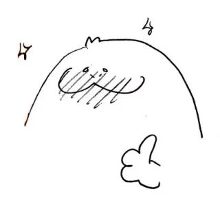 🍗 cartone animato, scarabocchio, illustrazione, pollice in su, felice telegram sticker