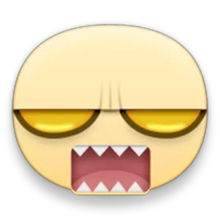😠 Emoji, Arrabbiato, Faccia, Emoticon, Infastidito telegram sticker