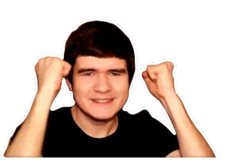 🤗 мужчина, человек, празднует, восторг, счастливый whatsapp sticker