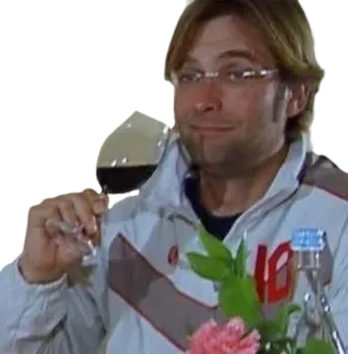 😏 ワイン, 飲酒, 男性, 眼鏡, スーツ telegram sticker