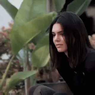 😐 Kendall Jenner кендалл, дженнер, модель, знаменитость whatsapp sticker