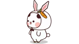 🫖 Dibujo animado, Conejito, Conejo, Lindo, Animal, Kawaii telegram sticker