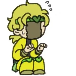 😰 Dio Brando JoJo's Bizarre Adventure Anime, Jojo, Dio, Dio Brando, Chibi telegram sticker