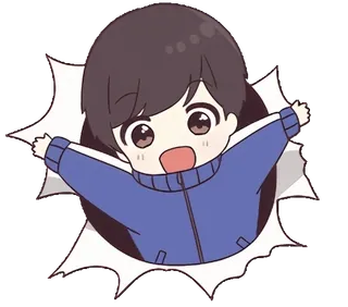 👋 Anime, Chibi, Dễ thương, Hoạt hình, Ảnh động whatsapp sticker