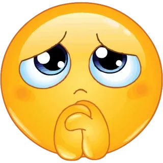 🤲 emoji, implorando, rogando, emocional, triste, oração, fofo telegram sticker