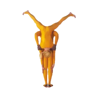 😫 acrobatique, gymnastique, yoga, humain, flexibilité, travail d'équipe, performance whatsapp sticker