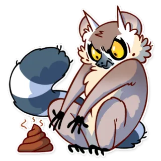 Tailor the Lemur whatsapp stickers