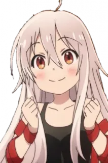 😃 Anime, Chica, Dibujo animado, Personaje, Lindo, Ilustración telegram sticker