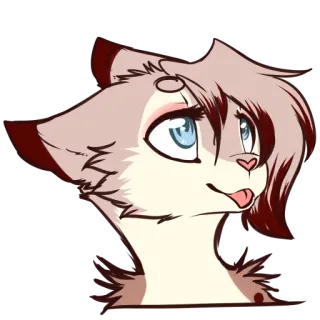 😺 cat, animal, cartoon, sticker, furry, cute telegram sticker