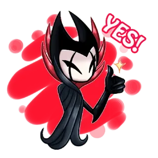 😉 Grimm Hollow Knight YES! video game, Hollow Knight, Grimm, thumbs up, yes telegram sticker