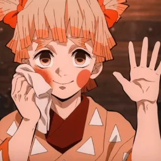 👋 Zenitsu Agatsuma Demon Slayer Anime, Demon Slayer, Zenitsu, Personnage, Dessin animé, Manga telegram sticker