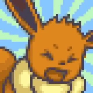 😫 Eevee pokemon, eevee, imut, video game, stiker telegram sticker