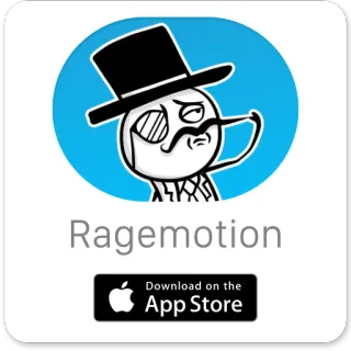 📲 Ragemotion meme, rage comic, internet meme, funny, cartoon, hat, monocle telegram sticker