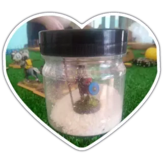 😍 Miniatur, Figur, Spielzeug, Glas, Herz telegram sticker