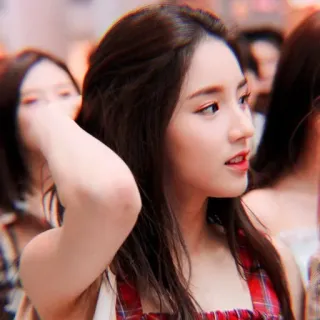 😌 femme, fille, portrait, asiatique, coréenne telegram sticker