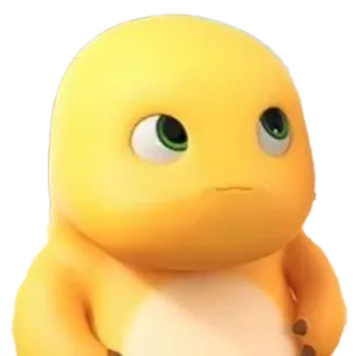 🥴 dinosaurus, kartun, kuning, imut telegram sticker