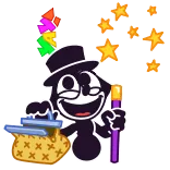 ✨ YAY! celebração, feliz, alegre, desenho animado, animação, positivo whatsapp sticker