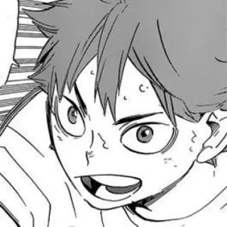 🍊 Hinata Shoyo Haikyuu!! 애니메이션, 하이큐, 히나타 쇼요, 만화, 배구 telegram sticker
