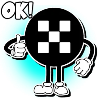 🆗 OK! OK, thumbs up, approval, agreement, positive telegram sticker