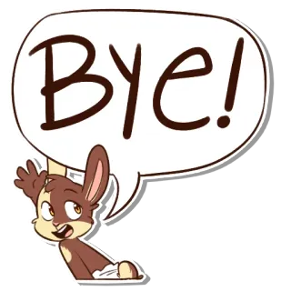 👋 Bye! telegram sticker