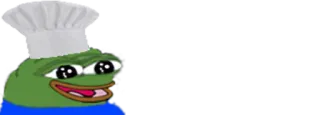 👨‍🍳 pepe, chef, frog, cute, meme telegram sticker