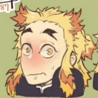 🌟 Rengoku Demon Slayer anime, manga, demon slayer, rengoku, kyojuro rengoku telegram sticker