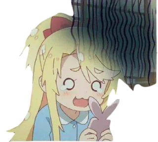 😨 anime, lindo, llorando, triste, chica, dibujos animados telegram sticker