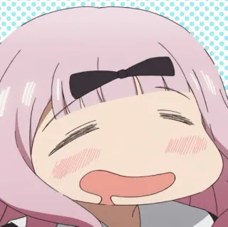 💈 Chika Fujiwara Kaguya-sama: Love Is War anime, chibi, kawaii, chika, fujiwara, kaguya-sama, meme, cute telegram sticker
