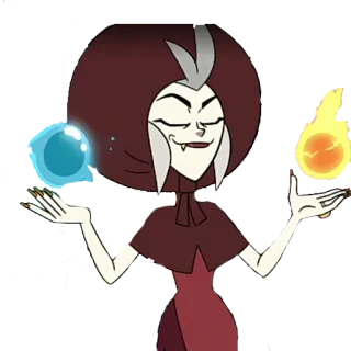 💦 Lilith Clawthorne The Owl House Lilith Clawthorne, The Owl House, witch, cartoon, magic, fantasy telegram sticker