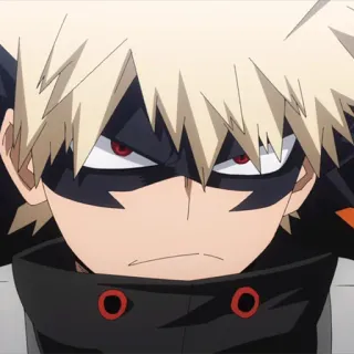 💥 Bakugo My Hero Academia Bakugo, My Hero Academia, Anime, Manga, Pahlawan, Karakter whatsapp sticker