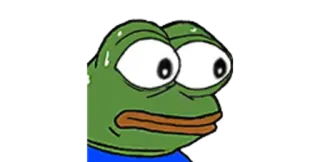 👀 Pepe, rana, meme, sudore telegram sticker