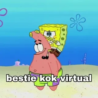 🤙 SpongeBob SpongeBob SquarePants bestie kok virtual Spongebob, Patrick, Migliori amici, Cartoni animati, Animazione telegram sticker
