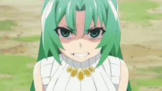 😡 Anime, Wütend, Mädchen, Grüne Haare, Gesichtsausdruck whatsapp sticker