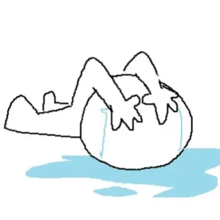 😿 плач, грустный, мультфильм, эмоциональный, рисунок telegram sticker
