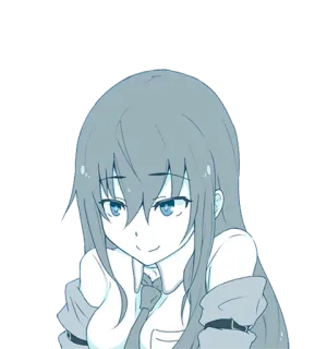 😌 Аниме, Девушка, Милый, Каваий, Манга, Мультфильм telegram sticker