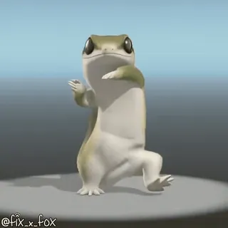 🥳 @fix_x_fox Gecko, Tier, Niedlich, Aufkleber, Reptil whatsapp sticker