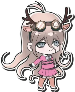 🔩 Miu Iruma Danganronpa V3: Killing Harmony anime, manga, character, video game, girl, chibi, kawaii, Miu Iruma, Danganronpa telegram sticker