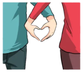 💑 corazón, manos, amor, pareja, romance telegram sticker